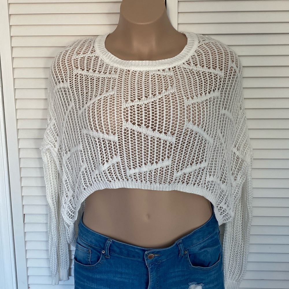 S & S Oversize Crochet Sweater